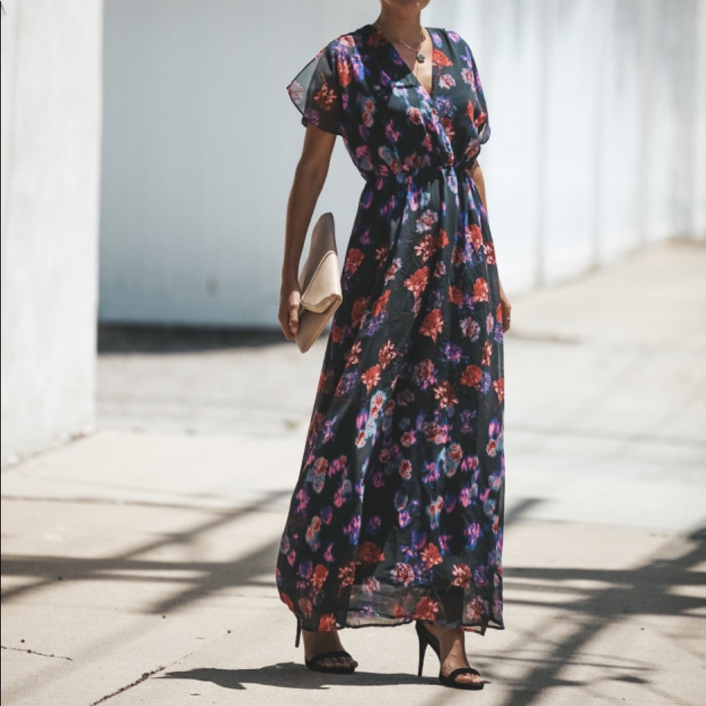 Vici floral maxi dress